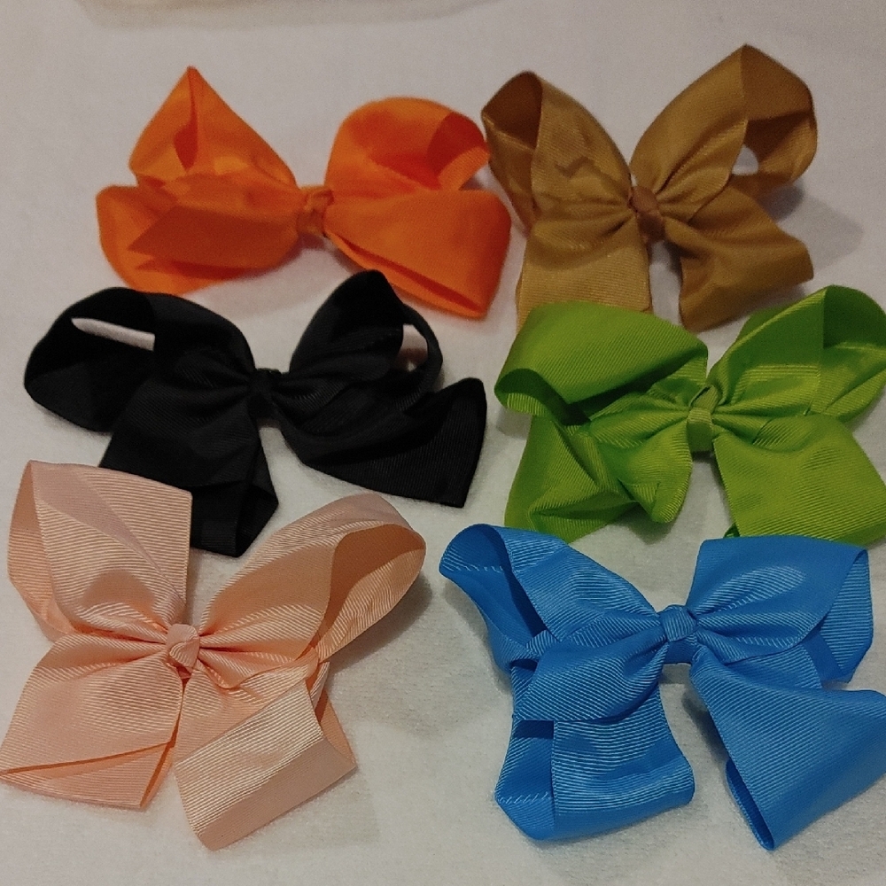Colorful Kids Hair Bow Set Off 2 Choose Your Color